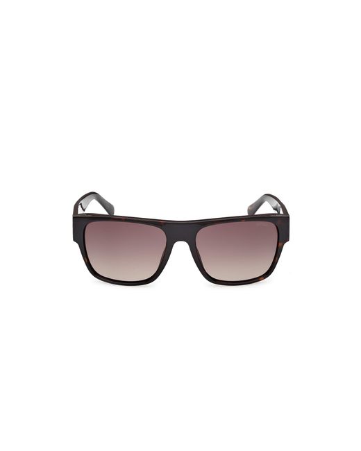 Guess Black Gu00277 52F Sunglasses Injected Squared Normal for men