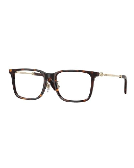 Burberry Black Be2426D 3002 Optical Frames Acetate Transparent Squared Normal for men