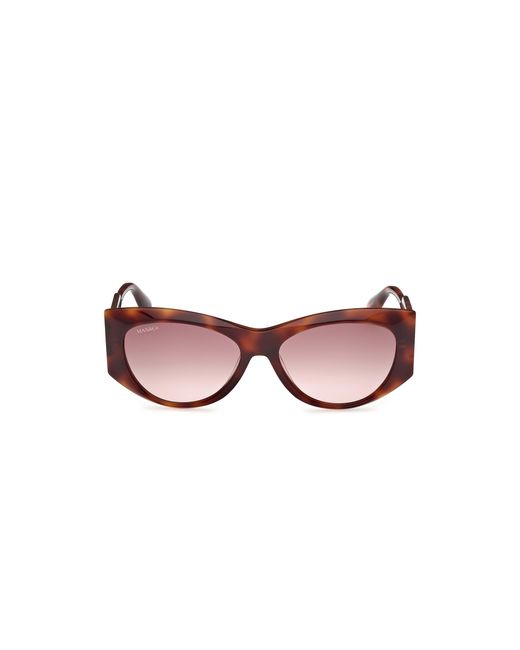 MAX&Co. Black Mo0116 52F Sunglasses Acetate Round Normal