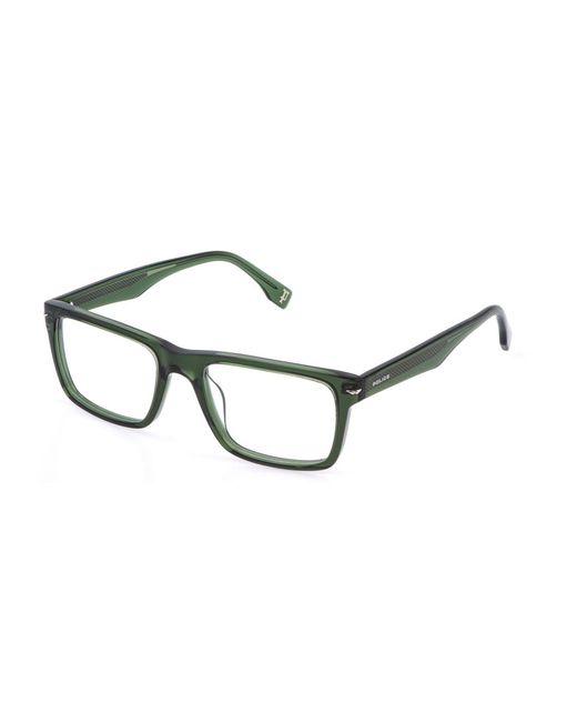Police Black Vplq64 Champ 11 0M26 Optical Frames Acetate Squared for men