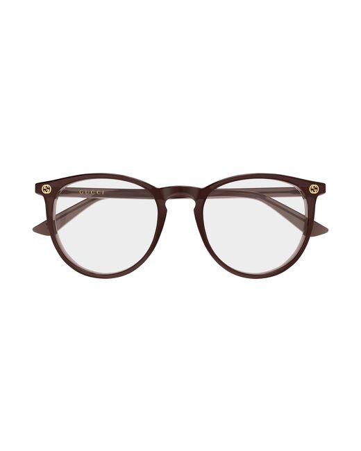 Gucci Black Gg0027O 017 Optical Frames Acetate Transparent Round