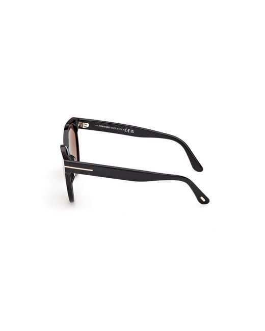 Tom Ford Black Ft1311 Tallulah-02 01T Sunglasses Acetate Bordeaux Round Normal