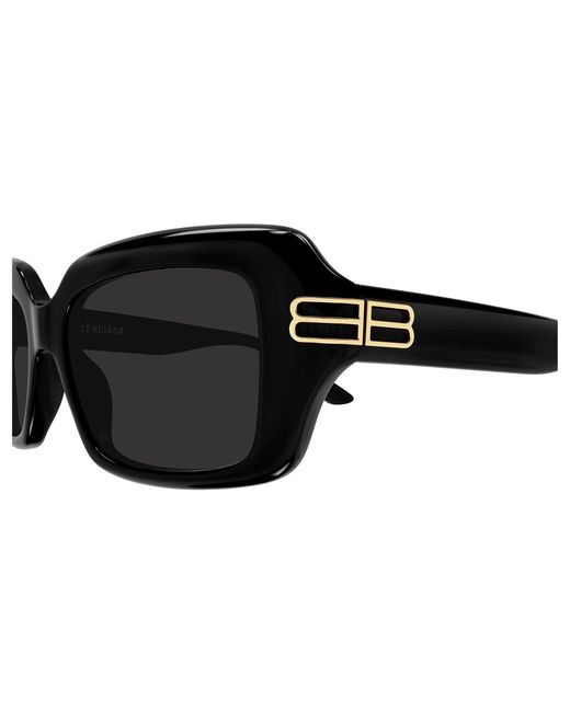 Balenciaga Black Bb0465S 001 Sunglasses Acetate Squared