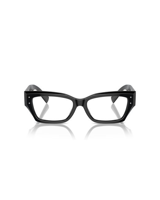 Dolce & Gabbana Black Dg3387 501 Optical Frames Acetate Transparent Squared Normal
