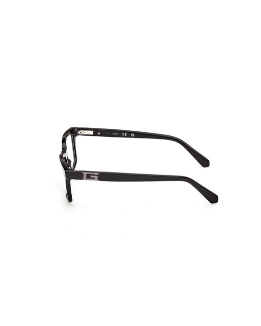Guess Black Gu50368 052 Optical Frames Acetate Squared Normal for men