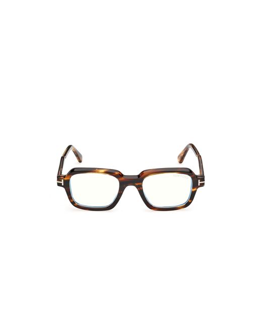 Tom Ford Black Ft6123-B 055 Optical Frames Acetate Geometric Normal for men
