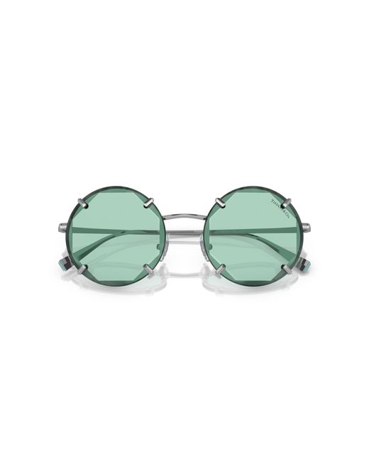 Tiffany & Co Black Tf3091 6001D9 Sunglasses Metal Round Normal