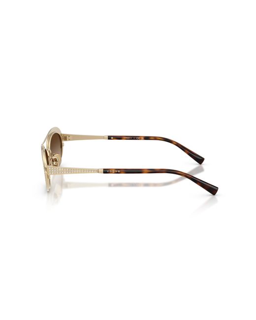 Vogue Eyewear Black Vo4348Sb 848/13 Sunglasses Metal Round Normal Nuanced