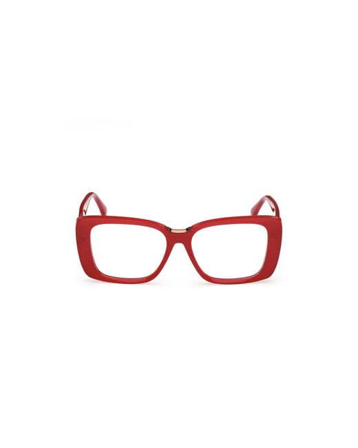 Max Mara Red Mm5208 066 Optical Frames Acetate Butterfly Normal