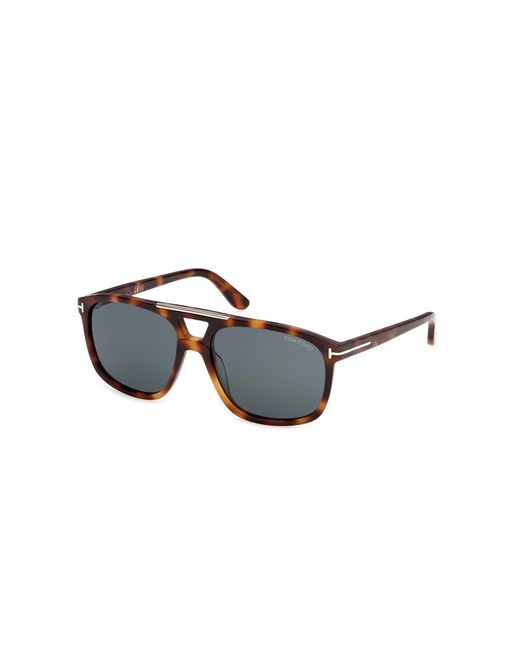 Tom Ford Black Ft1338 Brianna-02 53V Sunglasses Acetate Squared Normal