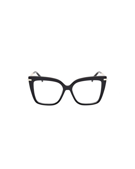 Max Mara Black Mm5144 001 Optical Frames Acetate Butterfly Normal
