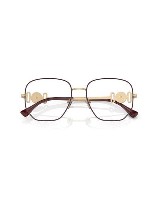 Versace Black Ve1283 1480 Optical Frames Metal Geometric Normal