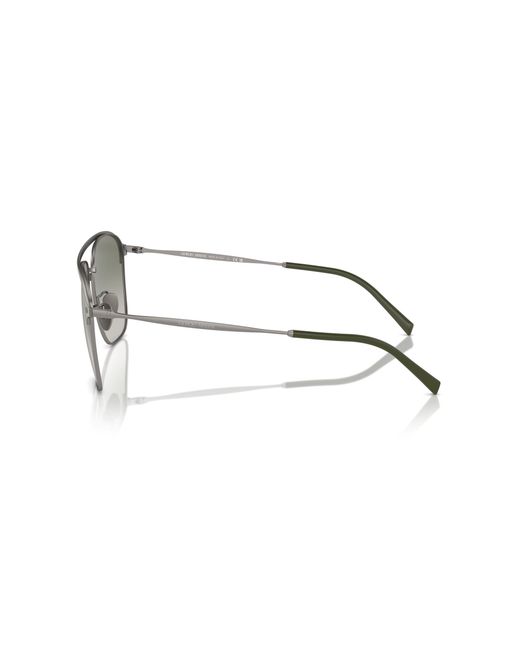 Giorgio Armani Black Ar6154 33768E Sunglasses Steel Squared Normal Shaded for men