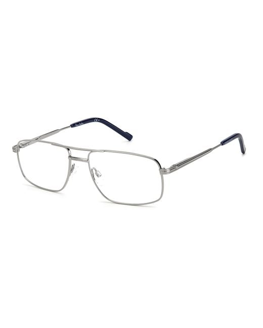 Pierre Cardin Black P.C. 6881 6Lb Optical Frames Steel Squared for men