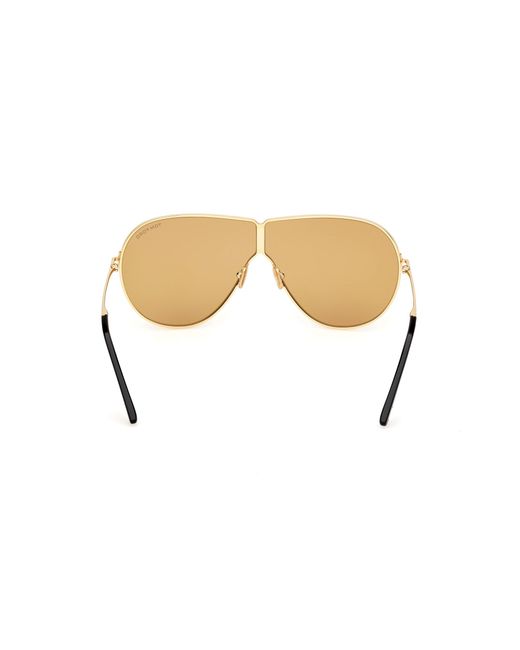 Tom Ford Black Ft1158 Keating 30E Sunglasses Metal Pilot Normal