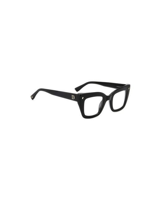 DSquared² Black D2 0099 807 Optical Frames Plastic Squared