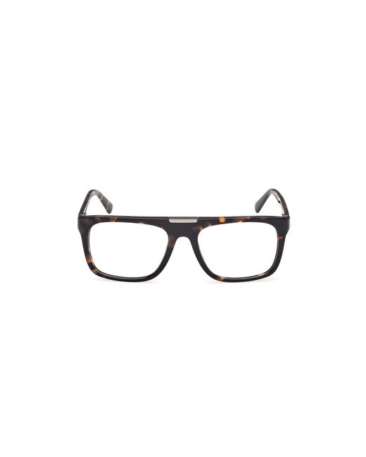 Guess Black Gu50328 052 Optical Frames Acetate Squared Normal for men