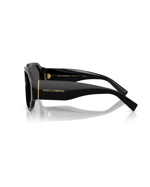 Dolce & Gabbana Black Dg4504 501/87 Sunglasses Acetate Pilot Normal for men