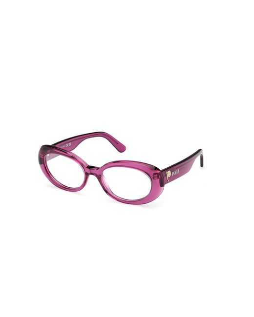 Emilio Pucci Black Ep5262 081 Optical Frames Acetate Round Normal