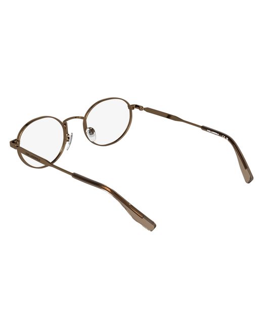 Karl Lagerfeld Black Kl369 724 Optical Frames Metal Round Normal for men