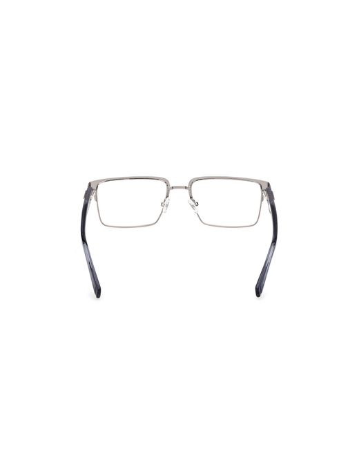 Guess Black Gu50370 009 Optical Frames Metal Squared Normal for men