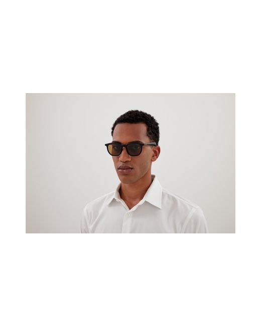 Montblanc Black Mb0353S 006 Sunglasses Round for men