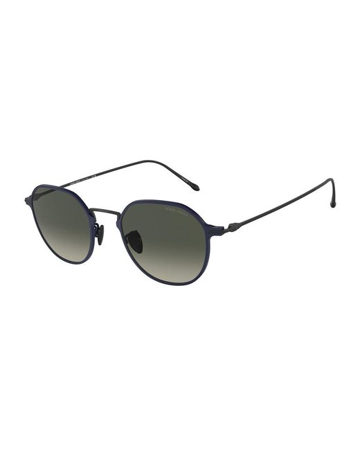 Giorgio Armani Black Ar6138T 334171 Sunglasses Titanium Pillow Normal Shaded for men