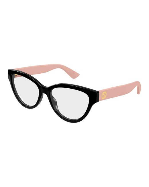Gucci Black Gg1581O 007 Optical Frames Injected Transparent Round