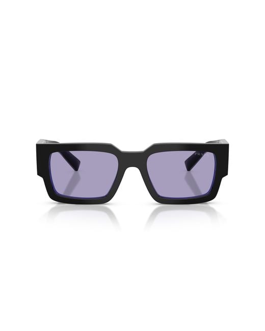 Prada Black Pr B17S 16K01O Sunglasses Acetate Squared Normal for men