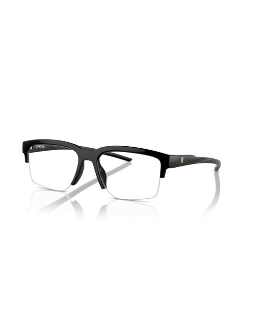 FERRARI SCUDERIA Black Fz8008U 504 Optical Frames Injected Geometric Normal for men
