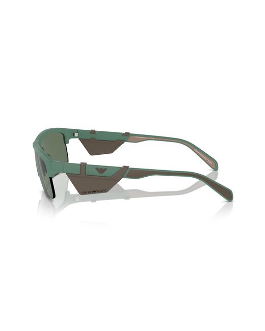 Emporio Armani Green Ea4218 610276 Sunglasses Injected Geometric Normal for men