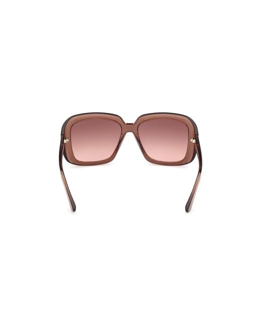 Guess Black Gu00288 48F Sunglasses Injected Squared Normal