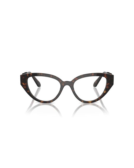 Swarovski Black Sk2024 1002 Optical Frames Acetate Transparent Geometric Normal