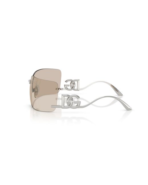 Dolce & Gabbana Black Dg2319 05/6G Sunglasses Metal Squared Normal