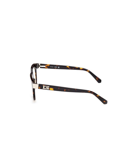 Guess Black Gu50241 052 Optical Frames Acetate Round Normal for men