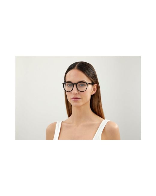 Gucci Black Gg0027O 001 Optical Frames Plastic Transparent Round
