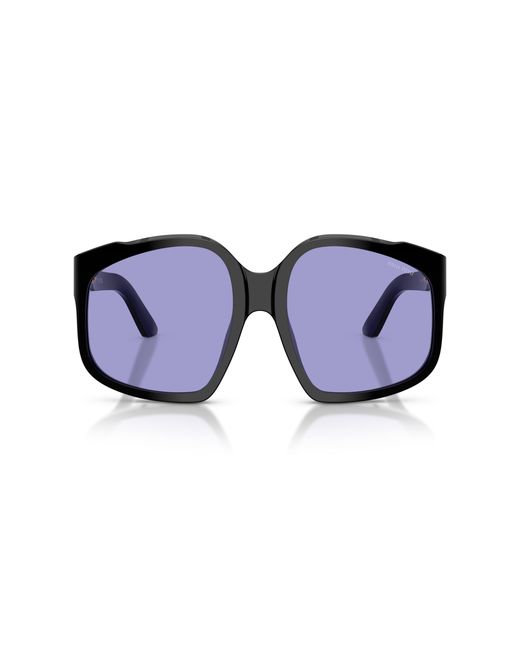 Miu Miu Black Mu A07S 16K01O Sunglasses Acetate Geometric Normal