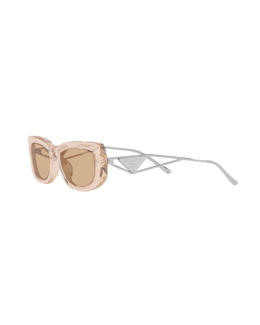 Prada Black Pr 14Ys 19M4I2 Sunglasses Acetate Squared Normal