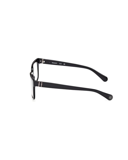 Timberland Black Tb50074 001 Optical Frames Acetate Squared Normal for men