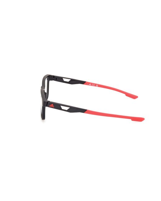 Adidas Originals Black Sp5077 002 Optical Frames Injected Squared Normal