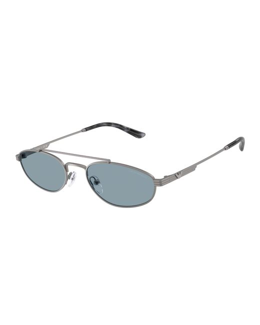 Emporio Armani Black Ea2157 300372 Sunglasses Metal Pilot Normal for men