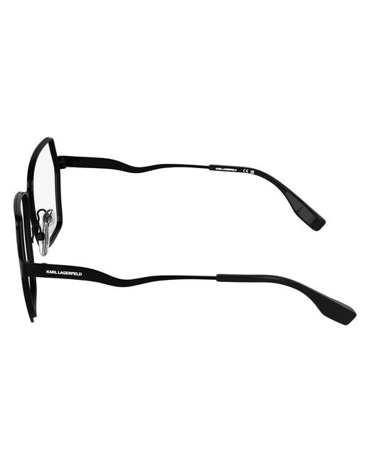 Karl Lagerfeld Black Kl368 001 Optical Frames Metal Squared Normal