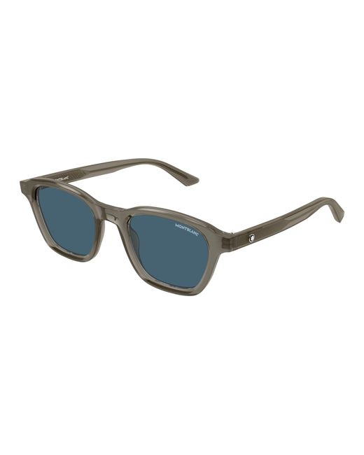 Montblanc Black Mb0384S 003 Sunglasses Acetate Round for men