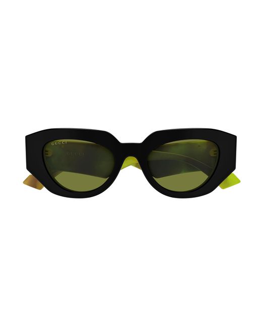 Gucci Black Gg1421S 010 Sunglasses Acetate Geometric