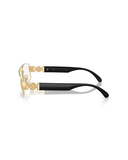Versace Black Ve1317 1002 Optical Frames Metal Transparent Squared Normal for men
