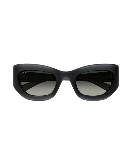 Gucci Black Gg1784S 001 Sunglasses Injected Cat Eye