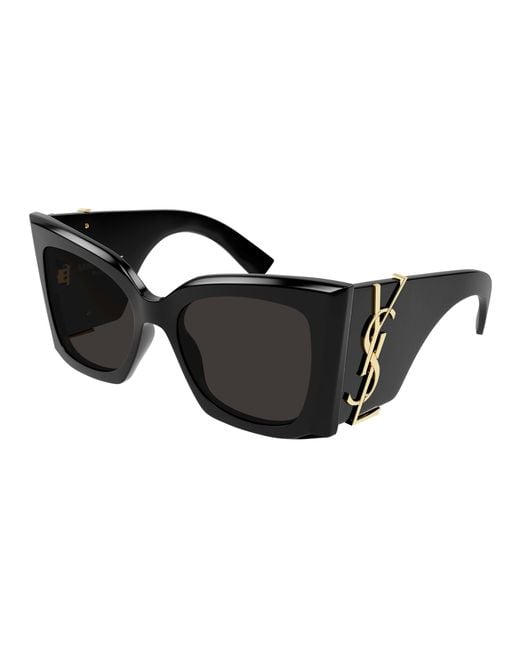 Saint Laurent Black Sl M119 Blaze 001 Sunglasses Acetate Cat Eye Normal