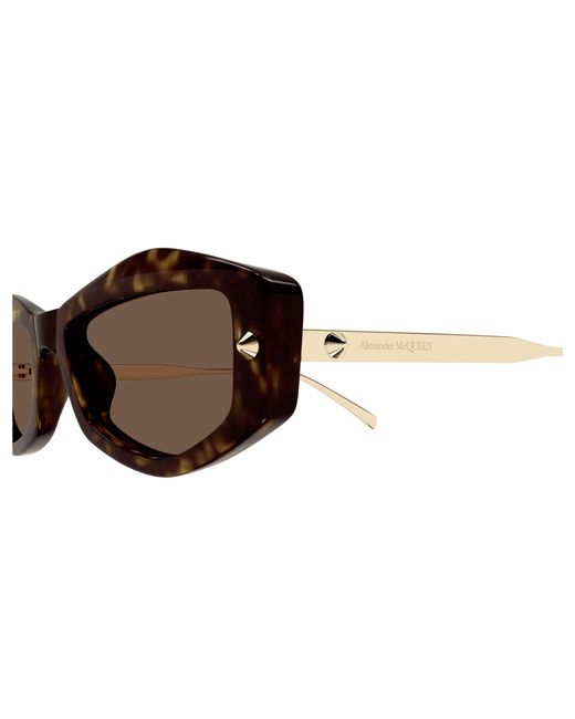 McQueen Black Am0482S 002 Sunglasses Acetate Squared