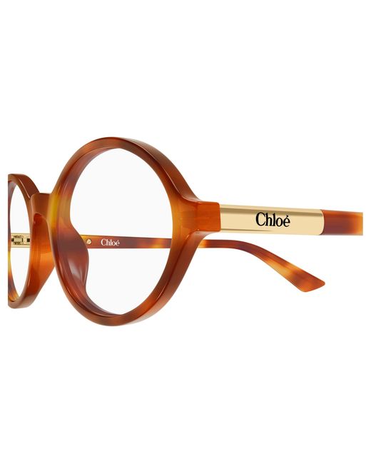 Chloé Black Ch0367O 002 Optical Frames Acetate Transparent Round