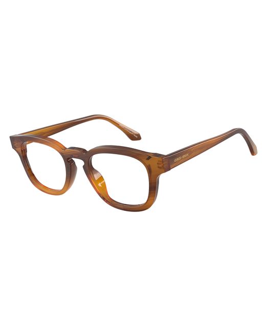 Giorgio Armani Black Ar7291U 6163 Optical Frames Acetate Transparent Pillow Normal